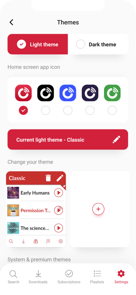 Image showcasing the features in the app